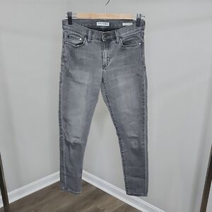 Banana Republic Charcoal Skinny Ankle Jeans Size 27